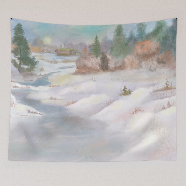 Item preview, Sundown Winter Stream designed and sold by MaryTimman.