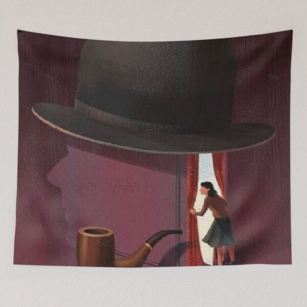 Item preview, Art painting by rené magritte good faith draw designed and sold by Golido.