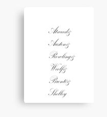 Female Authors Canvas Print
