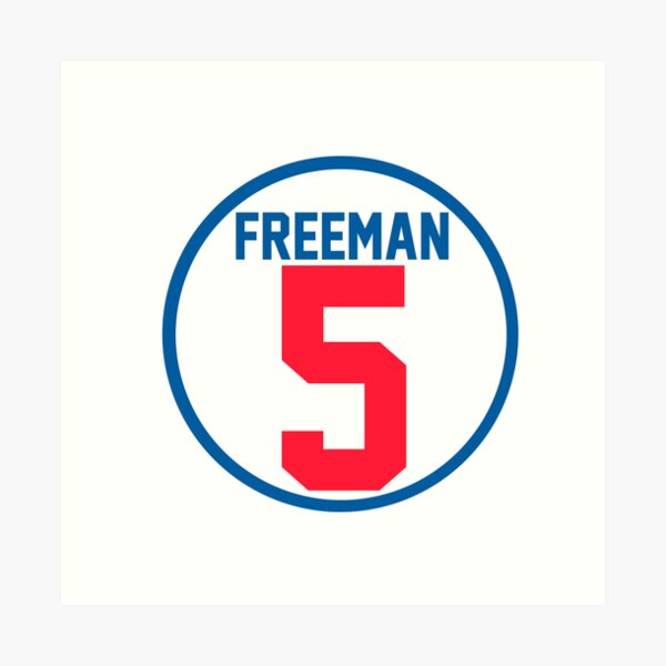 Freddie Freeman Jersey  Art Print for Sale by athleteart20