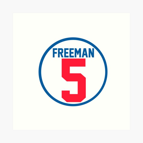 Freddie Freeman Jersey Sticker Sticker for Sale by clamayi2