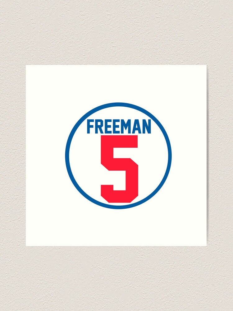freddie freeman jersey number Sticker for Sale by madisonsummey