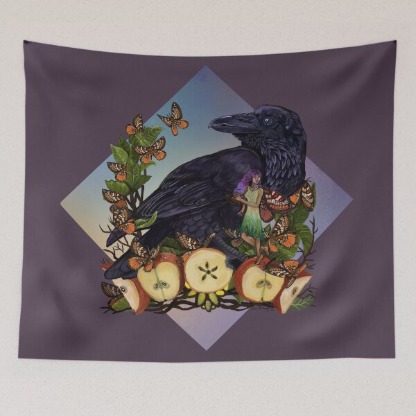 Item preview, Fantasía encantada Cuervo y hadas designed and sold by Shadowind.