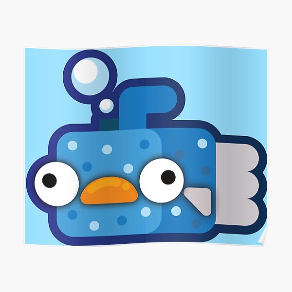 "Blubber fish" Poster for Sale by Karenw00d Redbubble