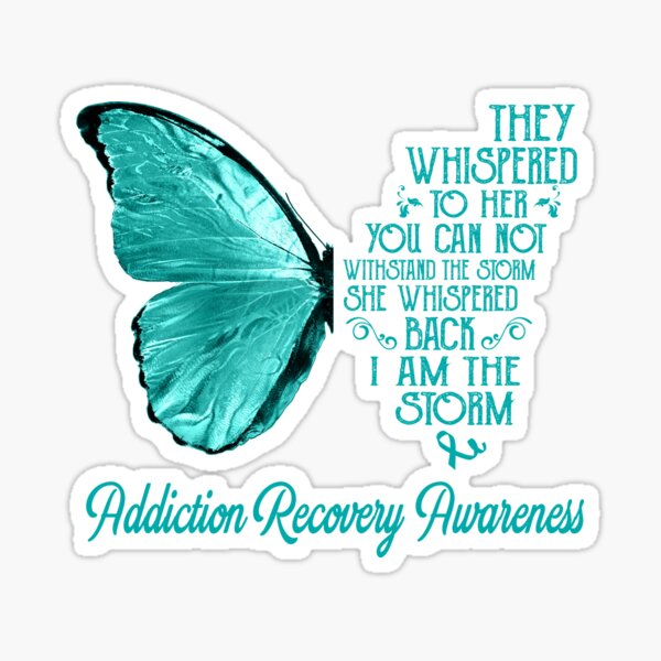 Item preview, Butterfly I Am The Storm Addiction Recovery Awareness designed and sold by whlrcheryl.