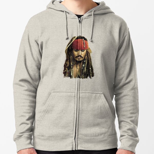 Captain Jack Sparrow Zipped Hoodie