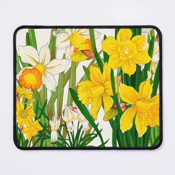 Item preview, Daffodil Woodblock Painting designed and sold by ChelleCreate.