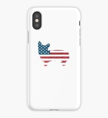 Patriotic Corgi American Flag Cool Dog iPhone Case/Skin