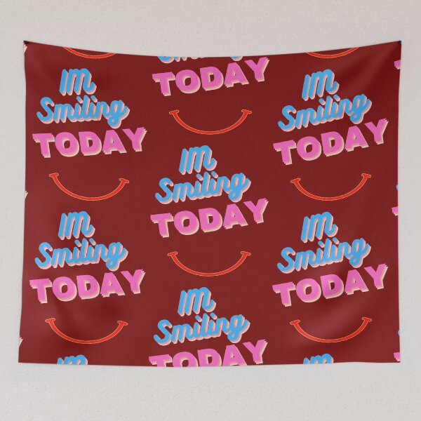 Item preview, Im Smiling Today Alive Feel Good Breath Good Enjoy Your life Now Throw Blanket designed and sold by CoolMolo.
