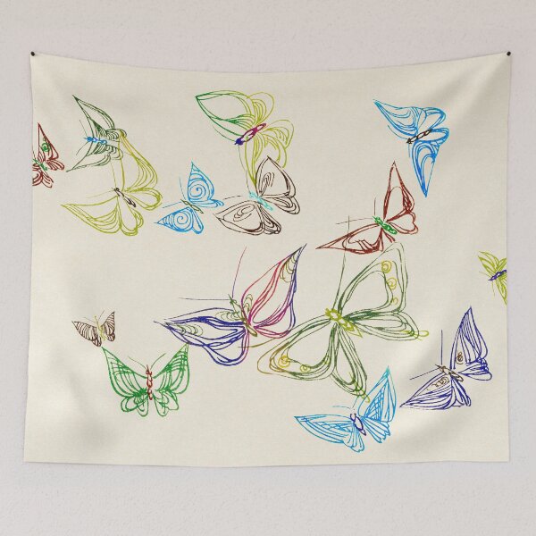 Item preview, Vintage Watercolor Butterflies designed and sold by ChelleCreate.