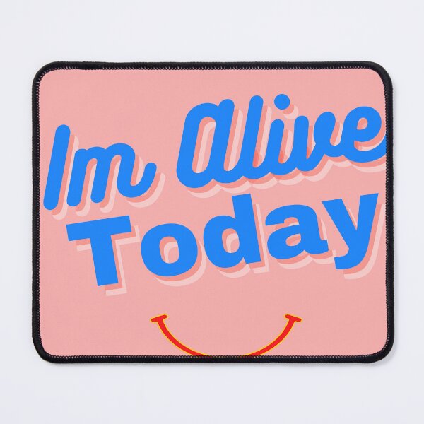Item preview, Im Alive Today Smiling Feel Good Breath Good Enjoy Your life Now Throw Blanket designed and sold by CoolMolo.