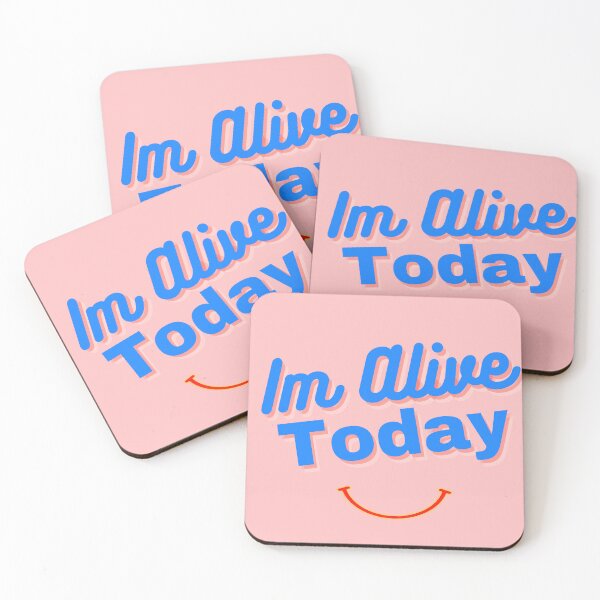 Item preview, Im Alive Today Smiling Feel Good Breath Good Enjoy Your life Now Duvet Cover designed and sold by CoolMolo.