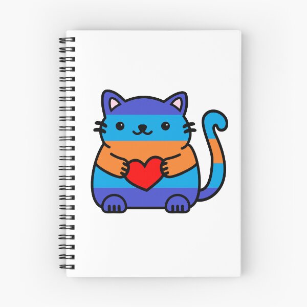 Item preview, Multigender Pride Flag Kitty designed and sold by ilexdesigns.