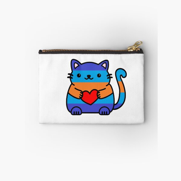 Item preview, Multigender Pride Flag Kitty designed and sold by ilexdesigns.