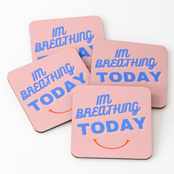 Item preview, Im Breathing Today Smiling Feel Good Breath Good Enjoy Your life Now Throw Blanket designed and sold by CoolMolo.