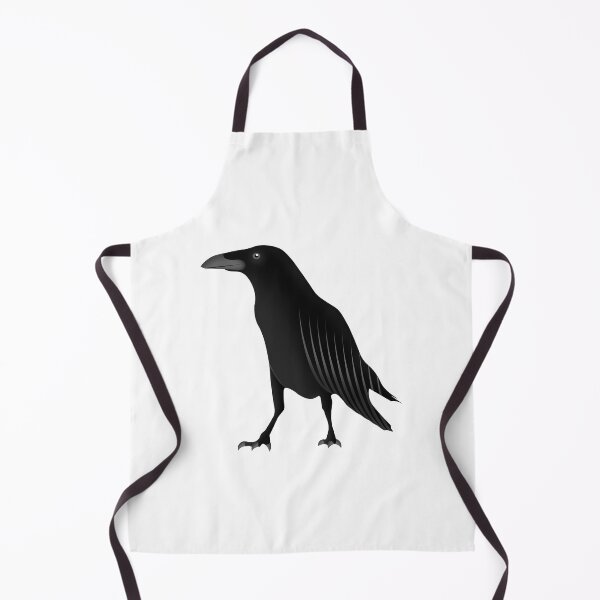 Item preview, Black raven bird cartoon crow design flat vector animal illustration designed and sold by Colorfulandfun.