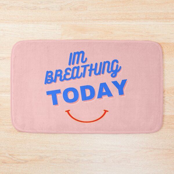 Item preview, Im Breathing Today Smiling Feel Good Breath Good Enjoy Your life Now Duvet Cover designed and sold by CoolMolo.