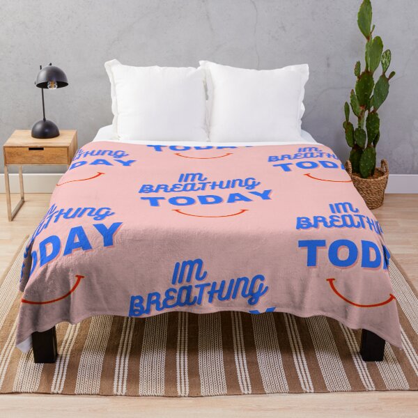 Item preview, Im Breathing Today Smiling Feel Good Breath Good Enjoy Your life Now Duvet Cover designed and sold by CoolMolo.