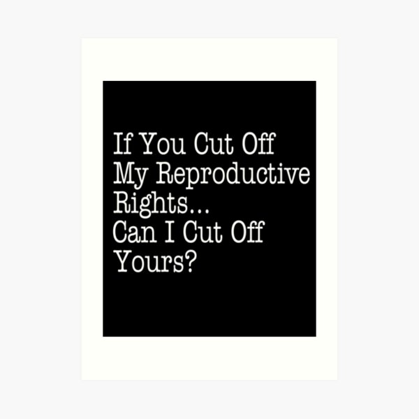 if-you-cut-off-my-reproductive-rights-can-i-cut-off-yours-art-print