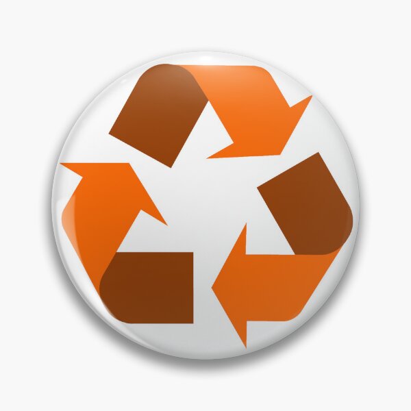 Item preview, Recycle Symbol (orange) designed and sold by Popular-Gifts.