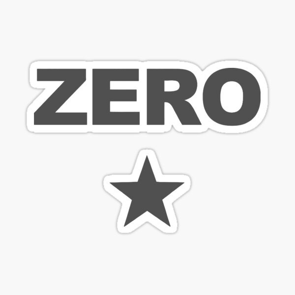 Zero - the iconic design as worn by Billy Corgan. In dark grey colour. Long live the Pumpkins! Sticker