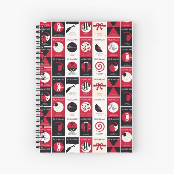 Item preview, Haruki Murakami Book Covers Notebook  designed and sold by whoiusedtobe.