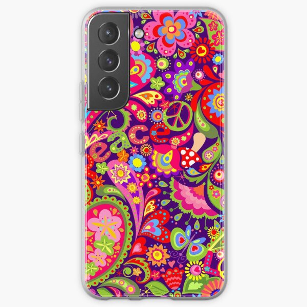 Psychedelic Hippy Retro Peace Samsung Galaxy Soft Case