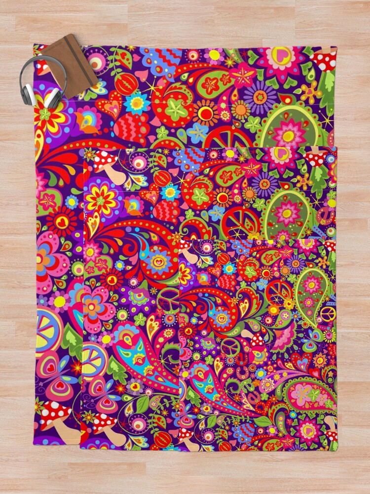 Hippy throw blanket hot sale