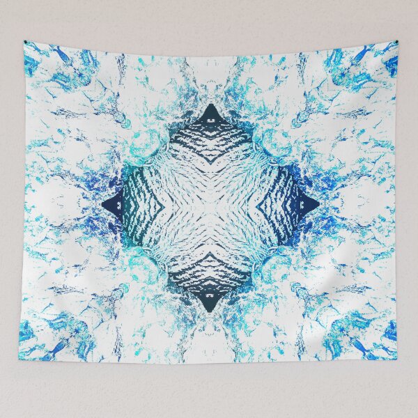 Item preview,  STYLISH PAINT BLUE CYAN WHITE MARINE AQUA. designed and sold by Ralek.