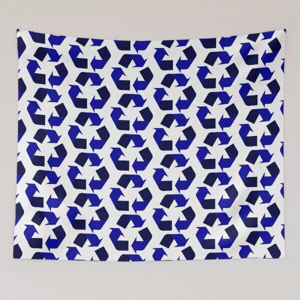 Item preview, Recycling Logo (official dark-blue) designed and sold by Popular-Gifts.