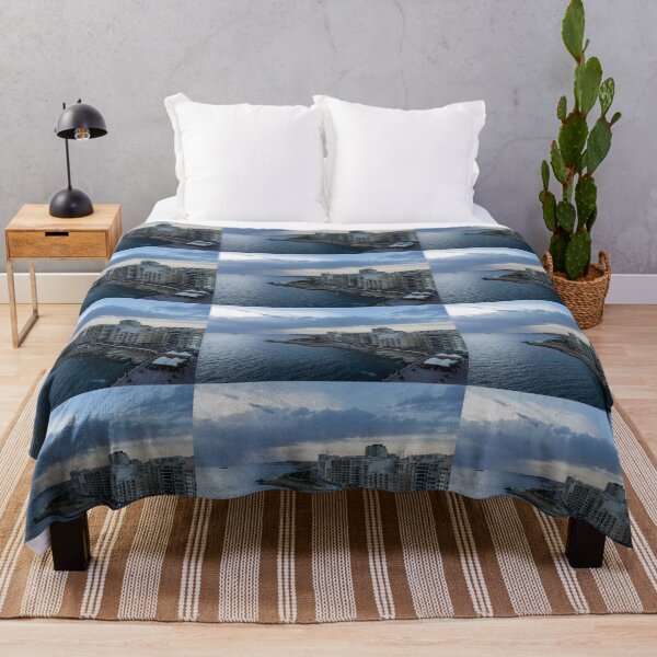 Item preview, Offshore Rainstorm - Sliema's Famous Promenade Waking Up designed and sold by Georgia Mizuleva.