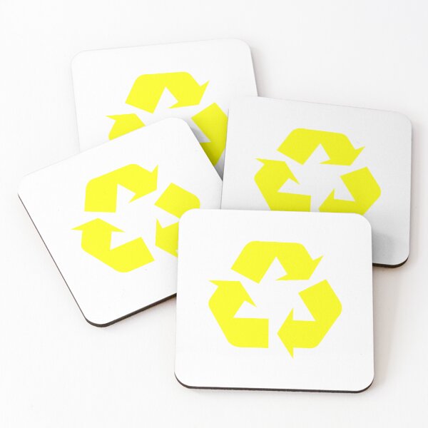 Item preview, Recycling Logo (official yellow) designed and sold by Popular-Gifts.
