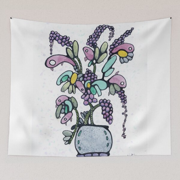 Item preview, NeuroArt Vase with Flowers  designed and sold by 1Lbrody1.