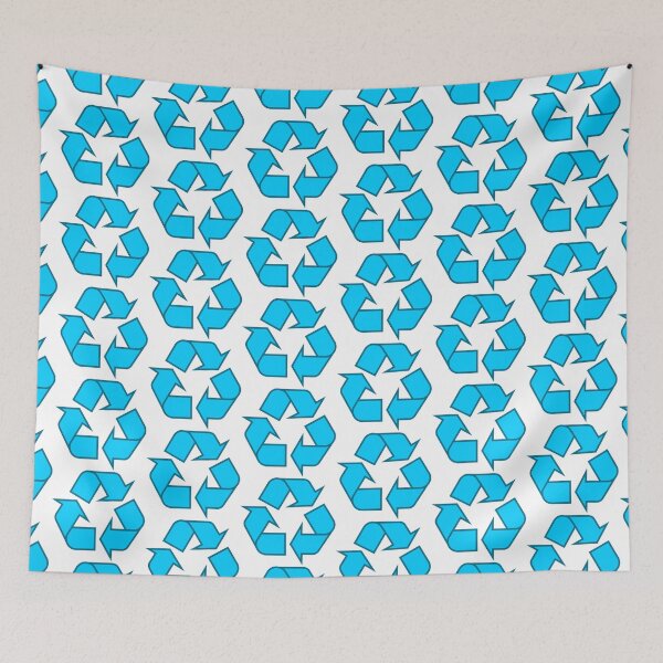 Item preview, Recycling Logo (official baby blue) designed and sold by Popular-Gifts.