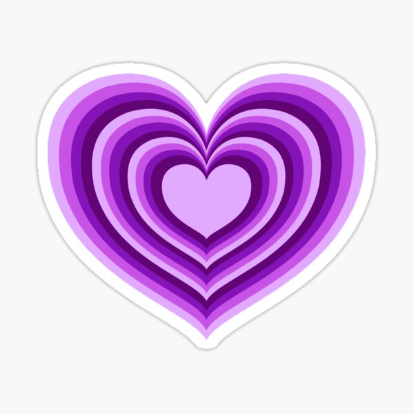 Extra Small Purple Heart Stickers – Fairy Dust Decals