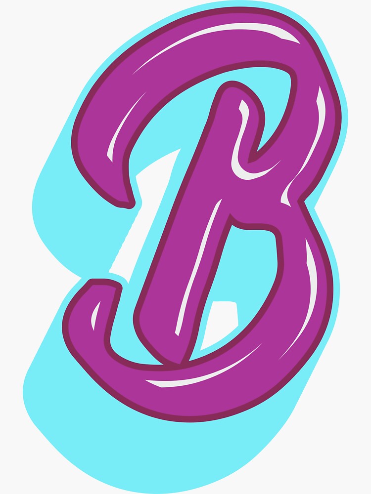 "Graffiti Letter B " Sticker For Sale By YasminStyle | Redbubble