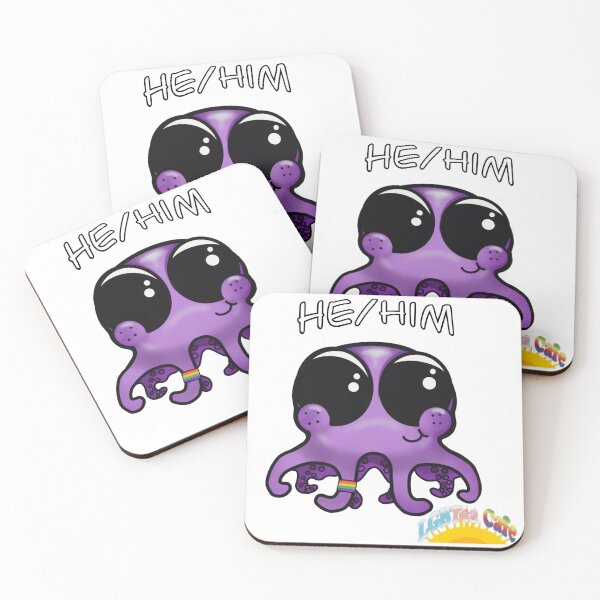 Item preview, Gay cisgender character with pronouns designed and sold by ADHDcompliant.