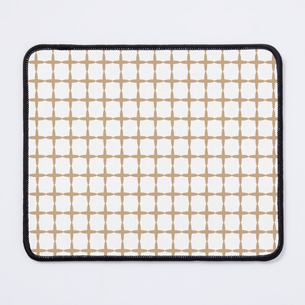 Item preview, Butternut Brown Crosses On White Background designed and sold by burbankdesigns.