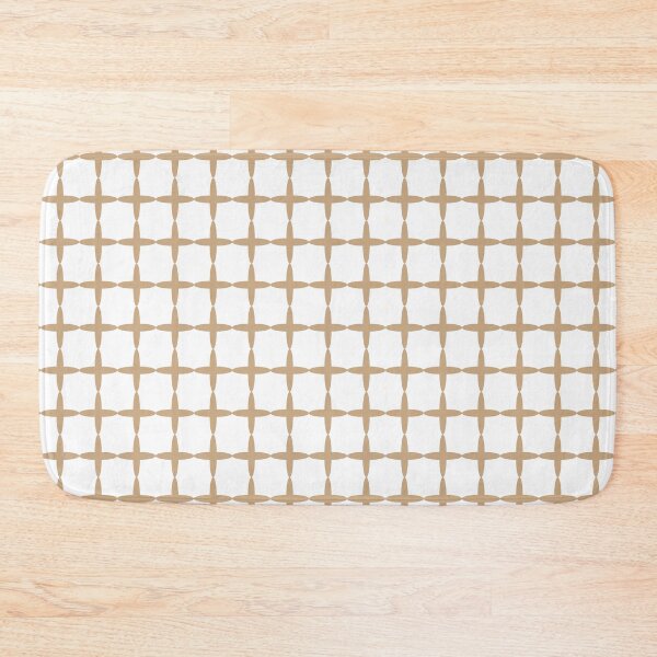 Item preview, Butternut Brown Crosses On White Background designed and sold by burbankdesigns.