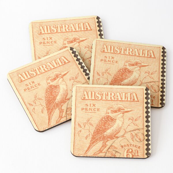 Item preview, Laughing Kookaburra six pence Stamp designed and sold by 2AGoodHome.