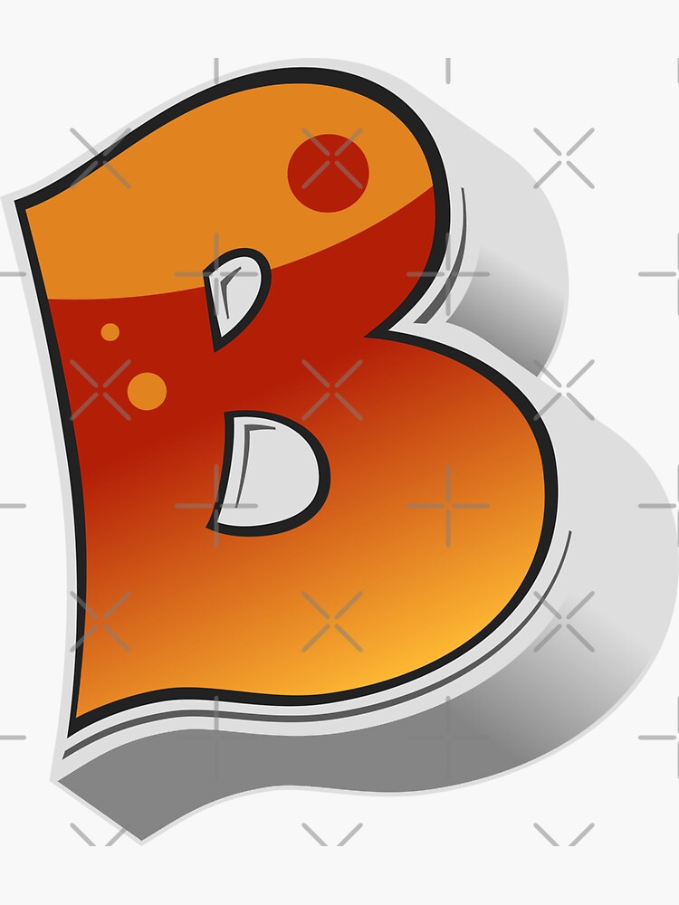 "Graffiti Letter B" Sticker For Sale By Wiskcie | Redbubble