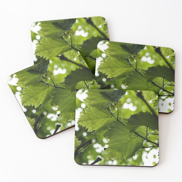 Item preview, Green Summer Rain with Grape Leaves - Vertical designed and sold by Georgia Mizuleva.