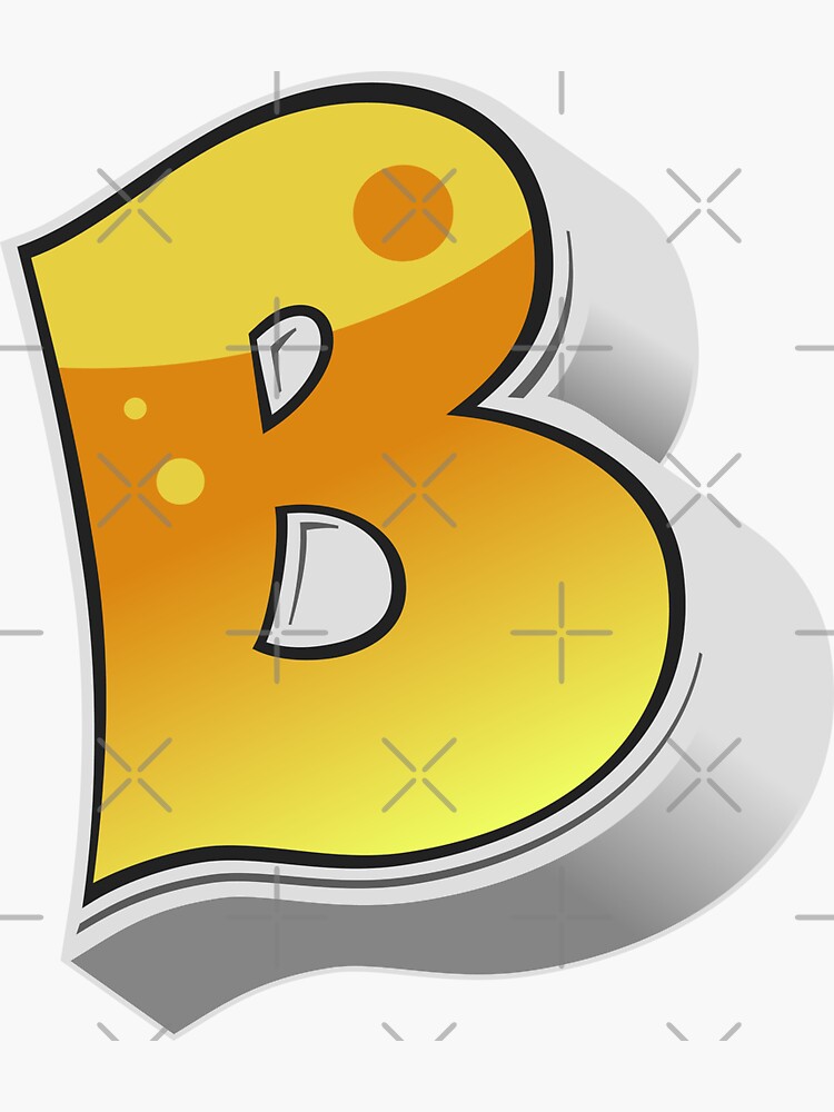 "Graffiti Letter B" Sticker For Sale By Wiskcie | Redbubble