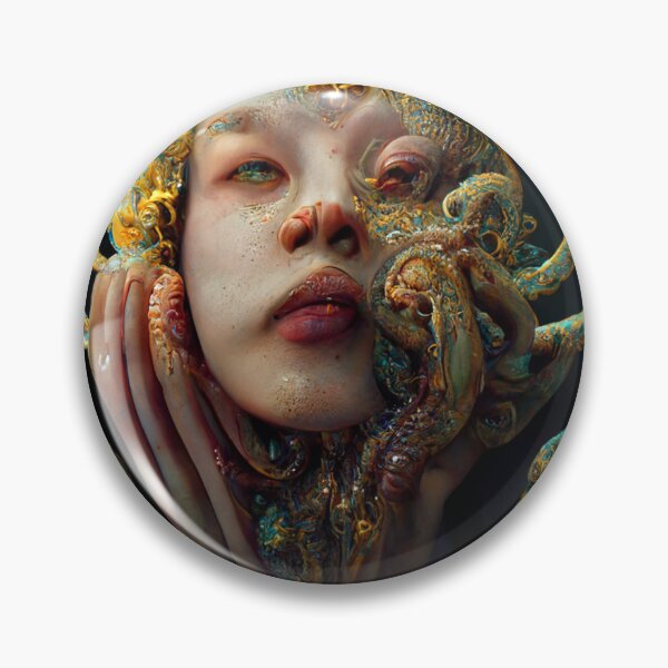 Item preview, Cthulhu Lady #4 | HP Lovecraft | Alphonse Mucha | Cthulhu | Dagon | 3D | Vienna Secession | Tentacles | Cosmic Horror | Weird Fiction designed and sold by lrjtucker.