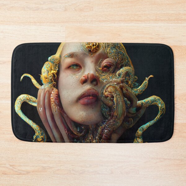 Item preview, Cthulhu Lady #4 | HP Lovecraft | Alphonse Mucha | Cthulhu | Dagon | 3D | Vienna Secession | Tentacles | Cosmic Horror | Weird Fiction designed and sold by lrjtucker.