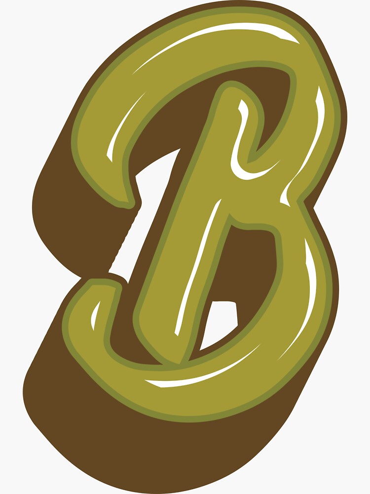 "Graffiti Letter B " Sticker For Sale By YasminStyle | Redbubble