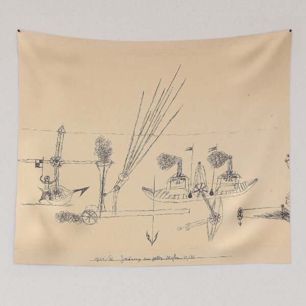 Item preview, Paul Klee  Yellow Harbor Drawing  Zeichnung zum gelben Hafen   ( Abstract pattern· expressionism · cubism ·  surrealism ) Paul Klee designed and sold by TeeARTHY.