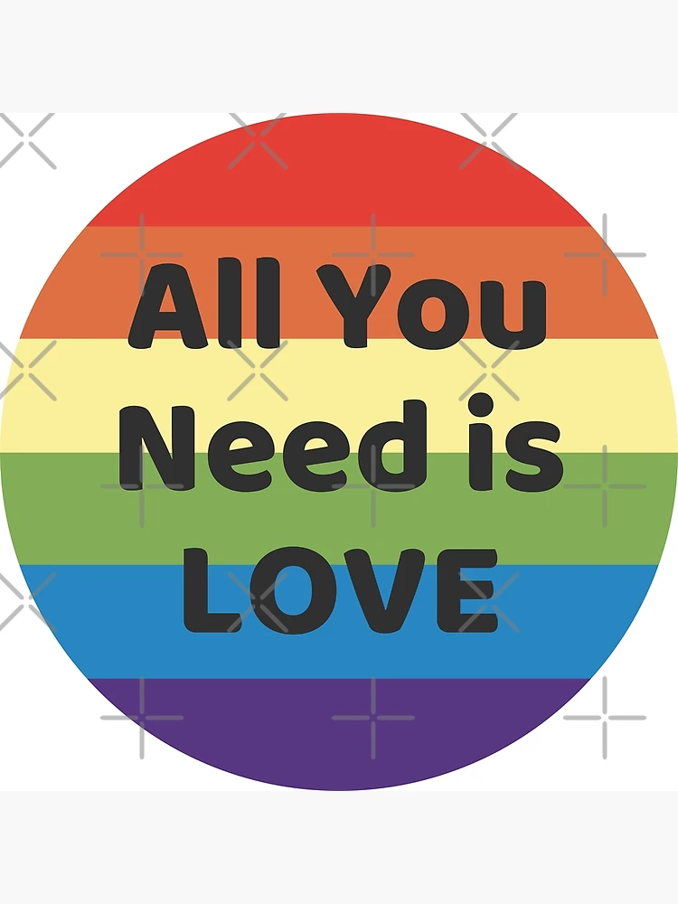 All you need is love (rainbow flag) Greeting Card for Sale by averysart