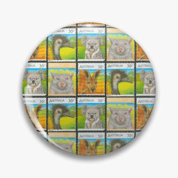 Item preview, Australian 36c Animal Stamp Set - Red  Kangaroo, Emu, Koala, Wombat designed and sold by 2AGoodHome.