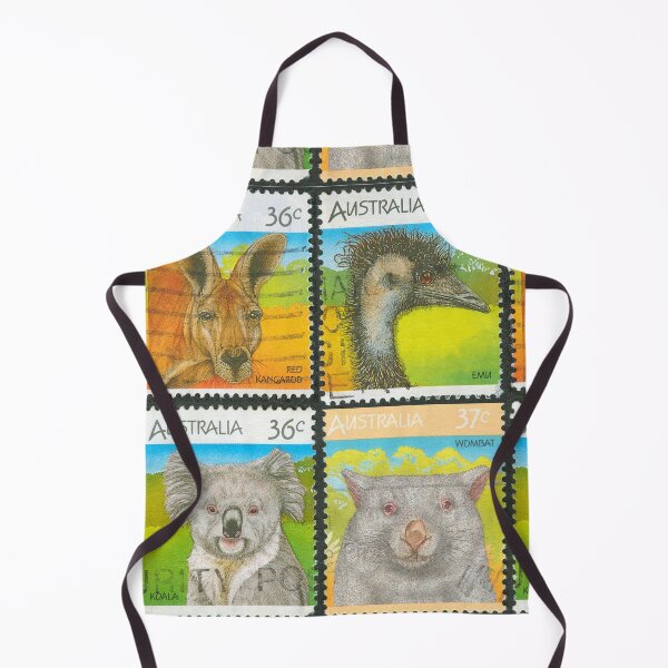 Item preview, Australian 36c Animal Stamp Set - Red  Kangaroo, Emu, Koala, Wombat designed and sold by 2AGoodHome.
